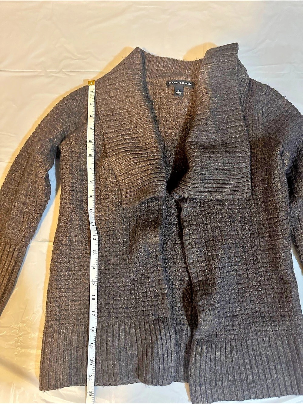 Banana Republic Brown Shawl Collar Cardigan